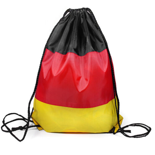 German Flag Gymsac Drawstring Bag Rucksack Germany Deutschland - Imagen 1 de 2