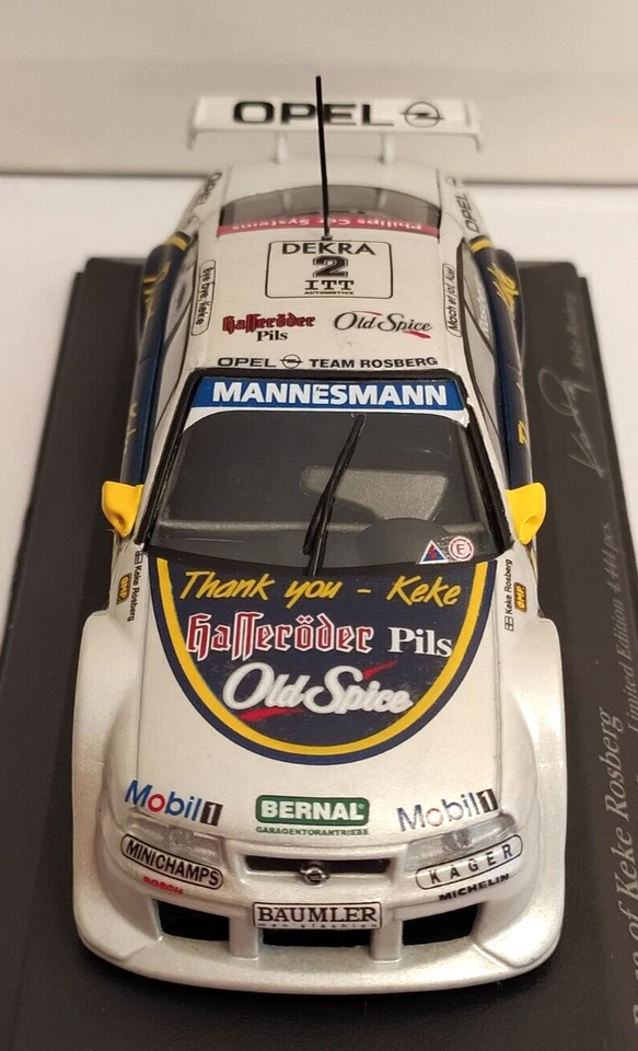MINICHAMPS 1:43 AUTO OPEL CALIBRA BYE BYE K.ROSBERG HOCKENHEIM 1995 430954282 - Immagine 3 di 4