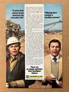 1980 Caterpillar "There are no simple solutions. Only..." Print Ad, 6 5/8"x10"
