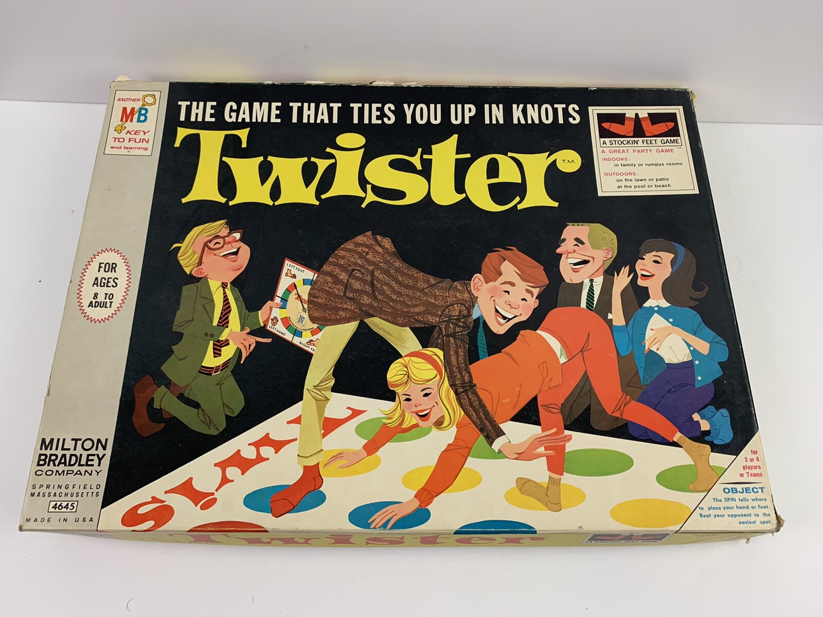 Vintage 1966 Milton Bradley Twister Board Game Complete With Mat Spinner  Box | eBay