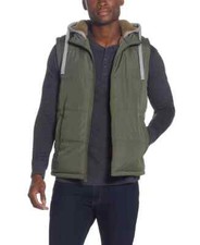 Weatherproof X7508 Quited Sherpa Lined Hood Vest Men's Size M