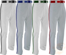 Russell Athletic Youth Boys Boot Cut Open Bottom Baseball Pants w/ Custom Piping