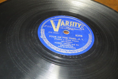 78RPM Varsity Harry James - Four or Five Times / Flight of the Bumble Bee, V V+