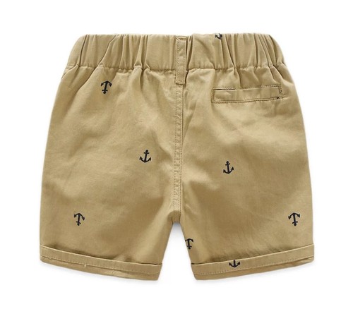 NWT, Khaki Nautical Shorts, kid, clothing, boy, anchor, Size 6 - Picture 2 of 2