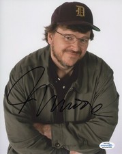 Michael Moore Director Autographed Signed 8x10 Photo ACOA 2020-1