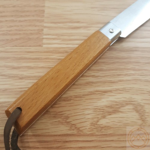MAM Operario Folding Knife 3.25" Stainless Steel Blade Brown Beechwood Handle - Picture 4 of 11