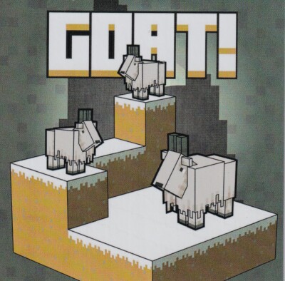Panini Minecraft Treasure Sticker 2021 Limited Edition Block Karte Goat