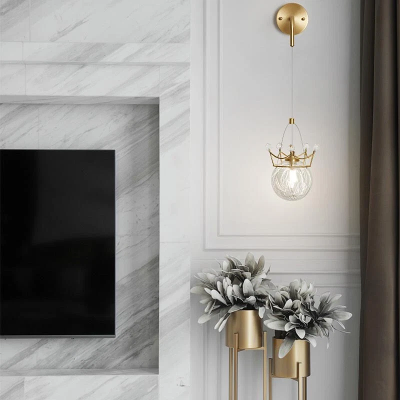 Bedroom Wall Lights Home Wall Lighting Hallway Glass Wall Lamp Hotel Wall Sconce - Image 4 of 4