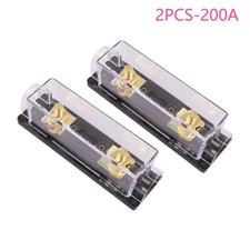 2 200A Gold ANL Fuse Holder 2/0 or 1/0 0 Gauge AWG W/200Amp Fuse Block Fuse Box