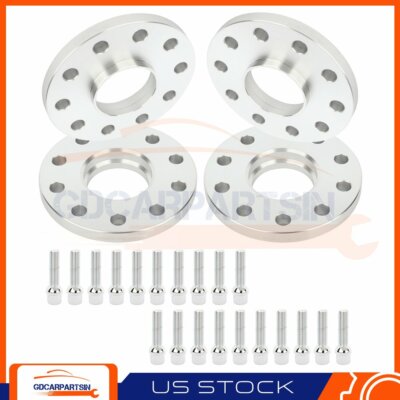(4) 15mm 5x130 Hub Centric Wheel Spacers 14x1.5 For Porsche Boxster