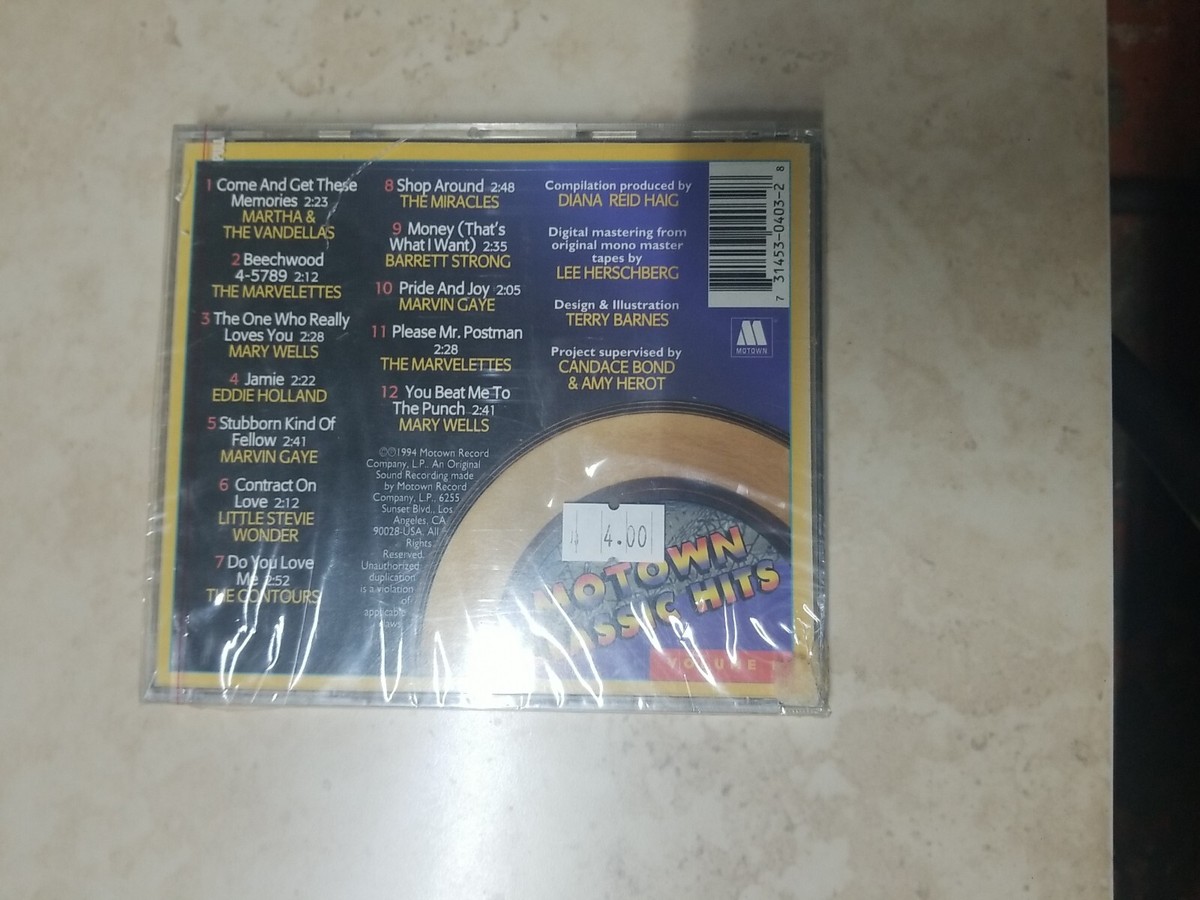 MOTOWN CLASSIC HITS VOLUME 1 CD ALBUM COMPILATION MONO MOTOWN VERY
