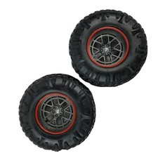 New Bright R/C 1:12 Ford F-150 2 Front Wheels Only 4" Inch Tall Parts Only Euc