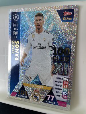 Sergio Ramos 100 Club XI Foil 433 Match Attax 2018 2019 Real