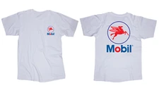 Mobil Oil Company Logo White T-Shirt