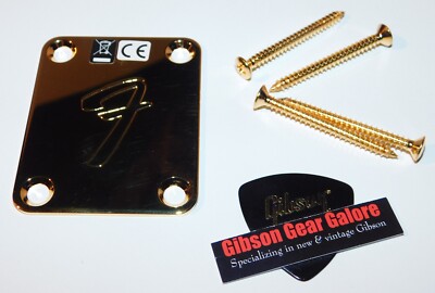 Fender Richie Kotzen Stratocaster Neck Plate Gold Guitar Parts Project Tele USA