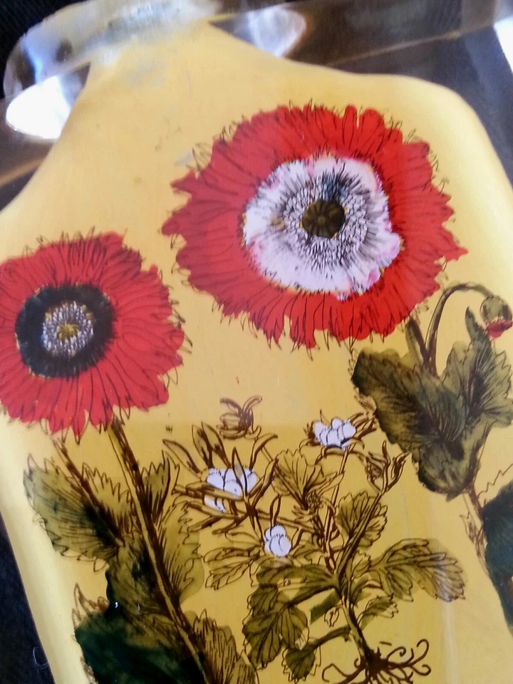 Botella de tabaco pintada interior naranja chino vintage Foto 3 de 4