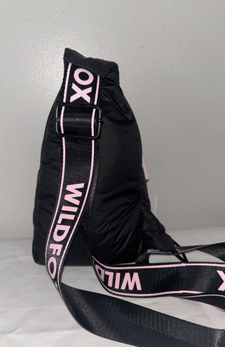 NEU! Neu mit Etikett Wildfox Schultertasche Sling Logo schwarz/pink - Bild 6 von 7