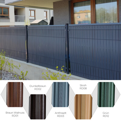 Garten Sichtschutz 173cm hoch Vertical Windschutz Paneele im Set für den Zaun
