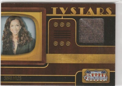 2009 Americana TV Stars Material Small Screen #2 Sofia Milos #/25 052-M