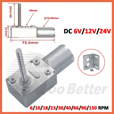 Schneckengetriebemotor Langsamläufer Getriebemotor Drehmoment Motor 6-150RPM