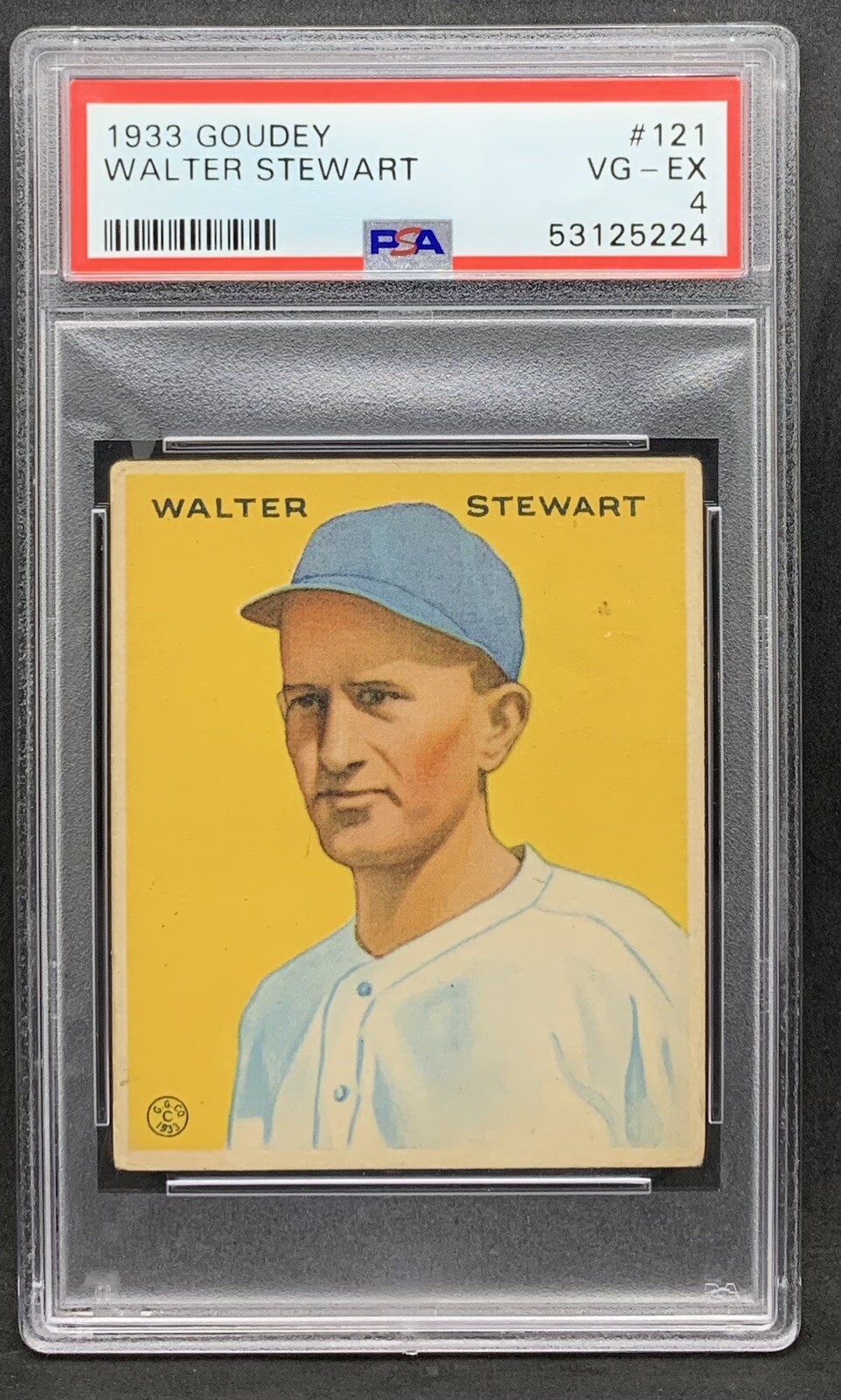 1933 Goudey Walter Stewart #121 PSA 4 VG-EX
