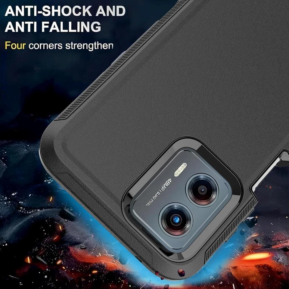 For Motorola Moto G Power 5G 2024 2022 Hard Case Fits Otterbox Belt Clip Holster - Image 4 of 4