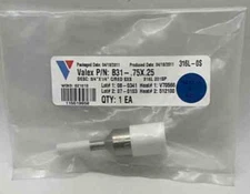 Valex B31(S)-.75X.25, 3/4" OD X 1/4" OD Weld Reducer, 316SS, Cleaned for O2