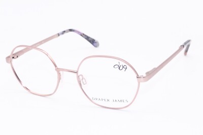 NEW DRAPER JAMES DJ5009 780 ROSE GOLD AUTHENTIC DESIGNER EYEGLASSES 49-17