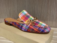 Tory Burch Mini Benton Loafer Slide with Charm Sz 6.5