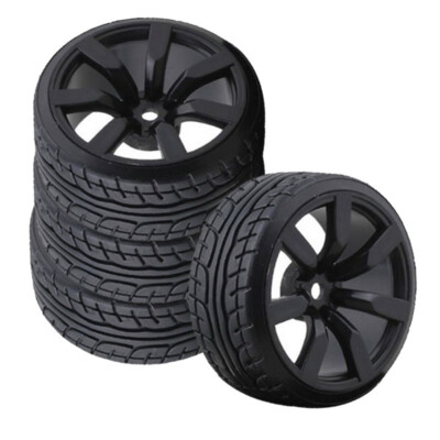 4 * 1/10 RC Auto 12mm Sechskantnabe Drift Rad Felgenreifen für Tamiya TT01 TT02