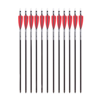 TenPoint Evo-X Centerpunch Arrows w/ White Alpha Nocks - 20'' - 12 Pack - HEA-740
