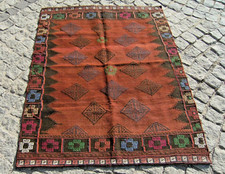 Alfombra Sofreh Tribal Vintage 40"" x 51"" Alfombra Sofreh Tribal Afgana Alfombra de Lana