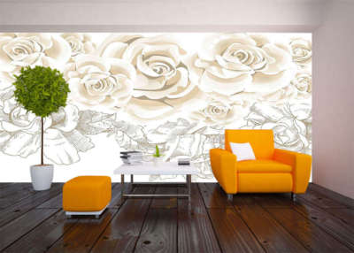 Heart White Moonlight 3D Full Wall Mural Photo Wallpaper Print Home Kids Decor