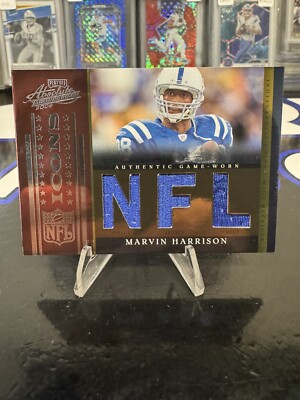 2006 Playoff Absolute Marvin Harrison Game Worked NFL Patch 44/50