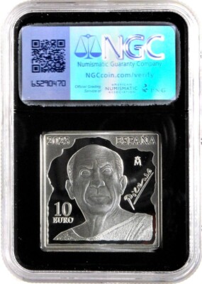 2023 Spain 14.6oz Silver Picasso 8 pc. Legacy Set NGC PF70