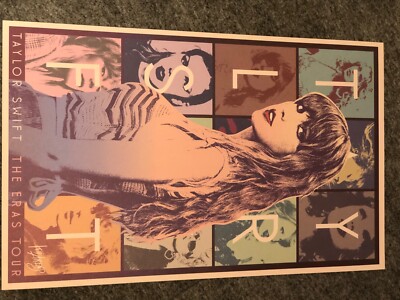 taylor swift posters from the official eras tour vip box. 3 posters and envelope