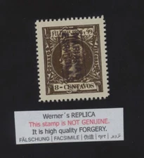 FORGERY - Werner's REPLICA of 1899 Mariana Islands - 8c