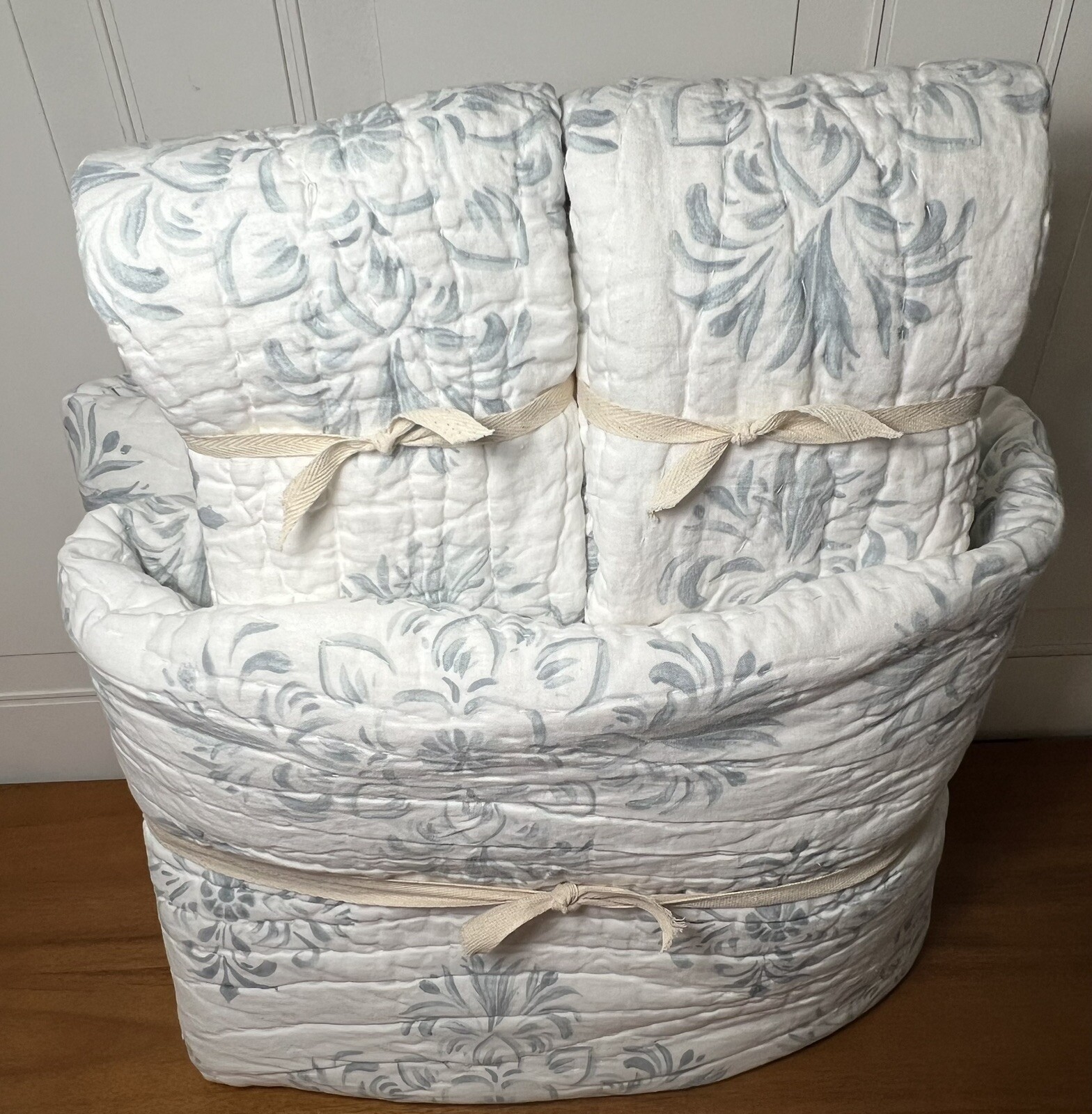 Pottery Barn Remy Belgian Flax Linen Handcrafted Quilt & Shams King eBay