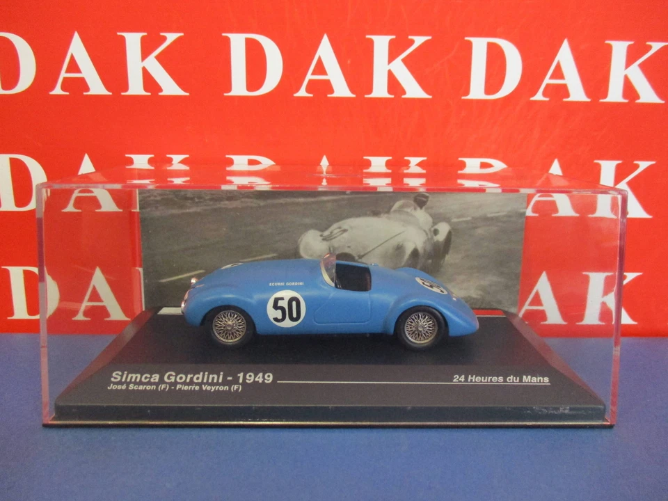 Die cast 1/43 Modellino Auto Simca Gordini 24H Le Mans 1949 P. Veyron - Immagine 4 di 4