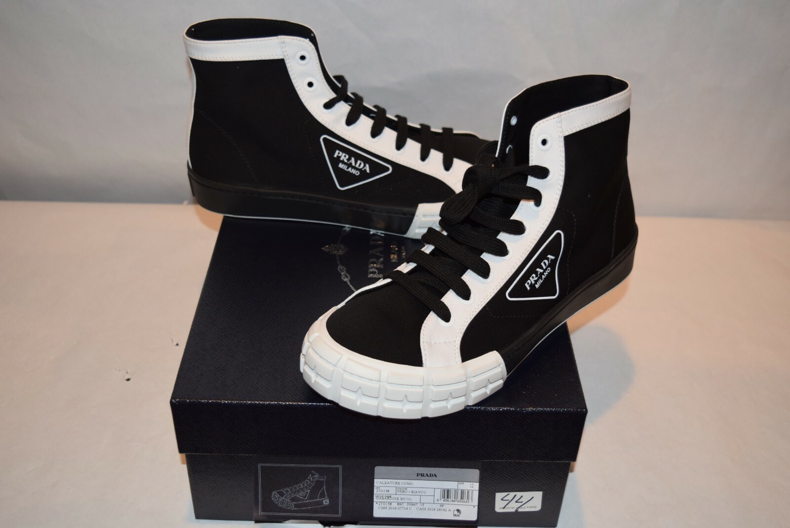 prada canvas high tops