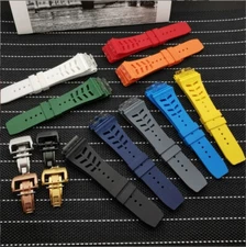 High Quality Screwed Rubber Watch Strap Fits Richard Mille Silicone Watch Bands