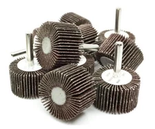 1-1/2x1x1/4" Flap Wheel Sander for Drill Mounted Sanding Grinding 40 Grit-5 Pack