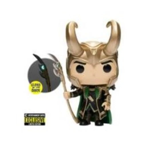 Funko Marvel Figure Loki with Scepter (Glow in the Dark) New