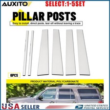 Stainless Steel Pillar Post Trim For 1997-17 Lincoln Navigator Expedition 6-30x Stainless Steel Pillar Post Trim For 1997-17 Lincoln Navigator Expedition 6-30x