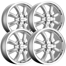 Set Of 4 Konig Rewind 15x7 4x100 20mm Silver Wheels Rims 15 Inch