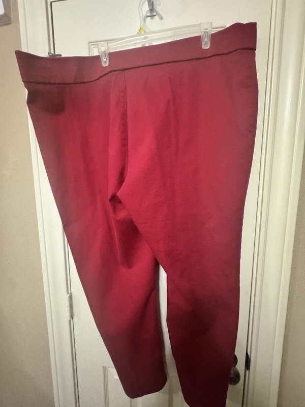 Dan Buchman Red Pull On Jeans 24w Slim Leg Very Nice