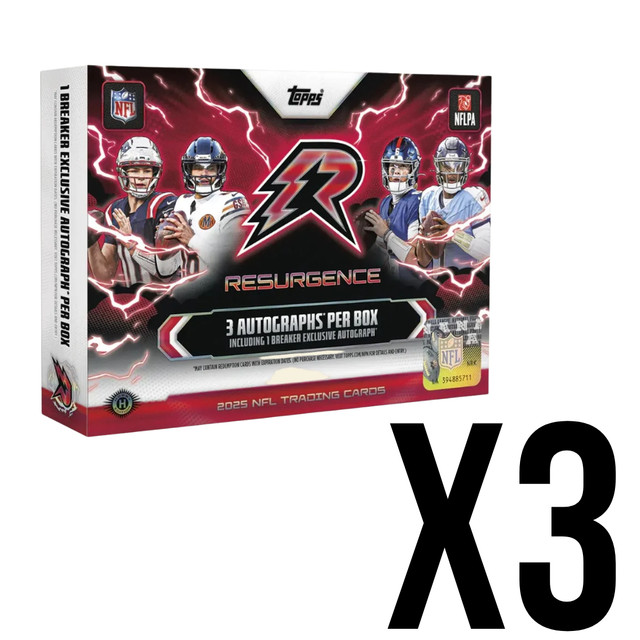 #493 2025 Topps Resurgence Football 3XDelight Box Break - Live