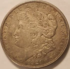 1921-D Morgan Silver Dollar AU Better Detail Strong Strike Nice Eye Appeal