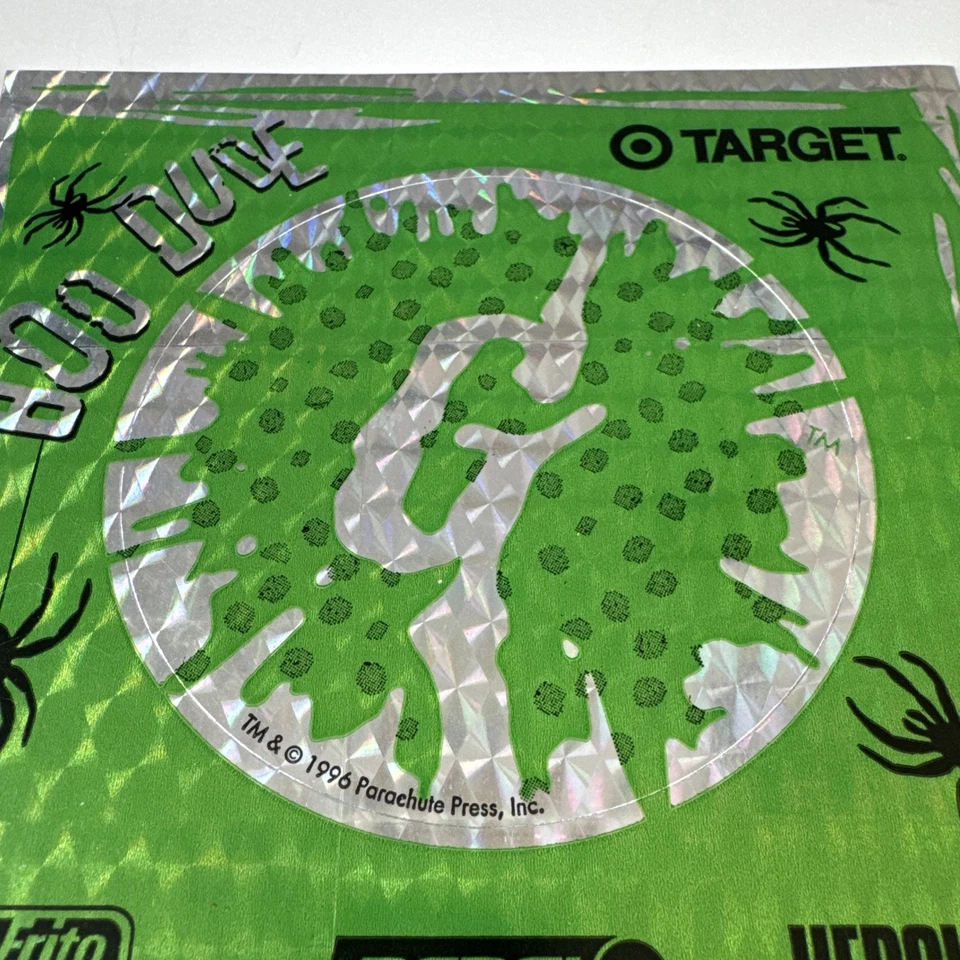 Pegatina holográfica Goosebumps Boo Dude 1996 verde Foto 3 de 4