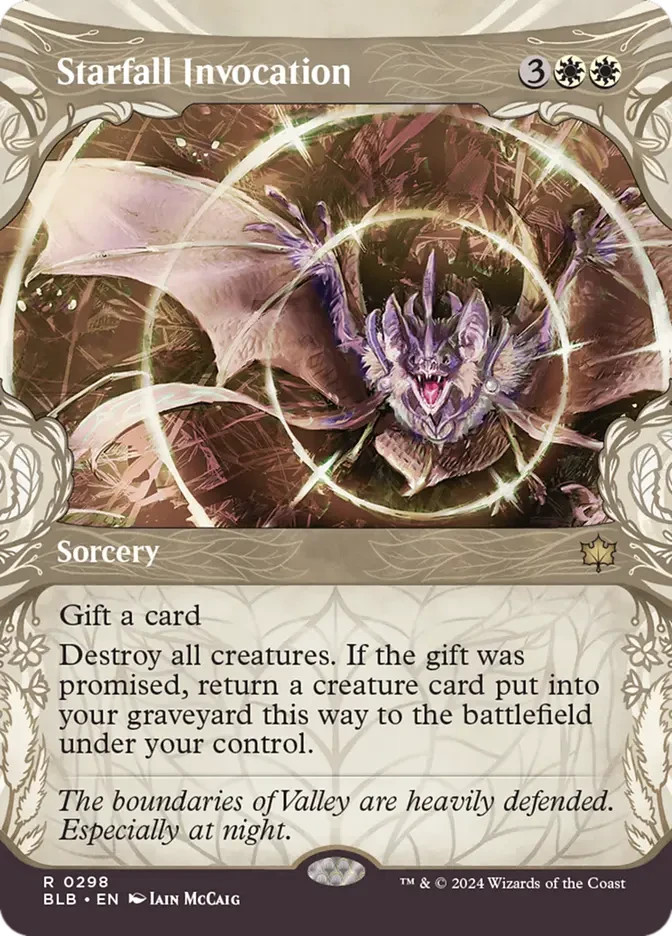 Starfall Invocation (Showcase) Bloomburrow Regular NM MTG